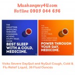 Vicks Severe DayQuil and NyQuil Cough, Cold & Flu Relief Liquid, 36 Fluid Ounces
