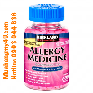 Diphenhydramine HCI 25 Mg - Kirkland Brand - Allergy Medicine and Antihistamine - 600 Count