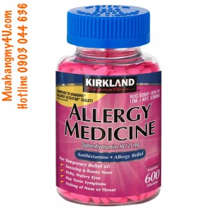 Diphenhydramine HCI 25 Mg - Kirkland Brand - Allergy Medicine and Antihistamine - 600 Count