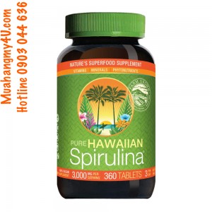 Pure Hawaiian Spirulina 3000 mg., 360 Tablets