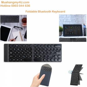 Bàn phím không dây nhỏ gọn Foldable Bluetooth Keyboard