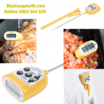 Taylor 9878E 5" Waterproof Digital Pocket Probe Thermometer with Backlight - Dishwasher Safe