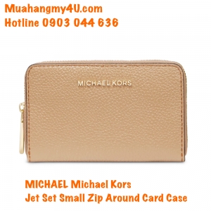 MICHAEL Michael Kors Jet Set Small Zip Around Card Case