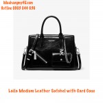 Michael Kors - Laila Medium Leather Satchel with Card Case