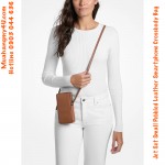 MICHAEL MICHAEL KORS Jet Set Small Pebbled Leather Smartphone Crossbody Bag