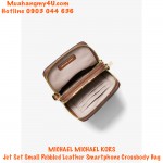 MICHAEL MICHAEL KORS Jet Set Small Pebbled Leather Smartphone Crossbody Bag