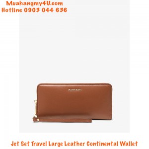 MICHAEL MICHAEL KORS Jet Set Travel Large Leather Continental Wallet