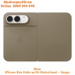 New iPhone Duo Folio with Kickstand – Taupe