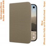 New iPhone Duo Folio with Kickstand – Taupe