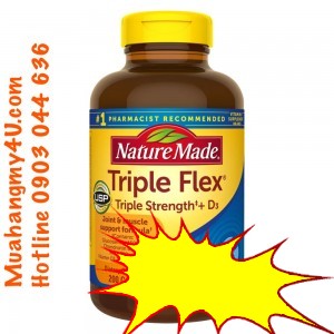 Nature Made TripleFlex Triple Strength + D3, 200 Caplets