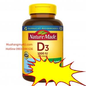 Nature Made Vitamin D3 25 mcg., 650 Softgels