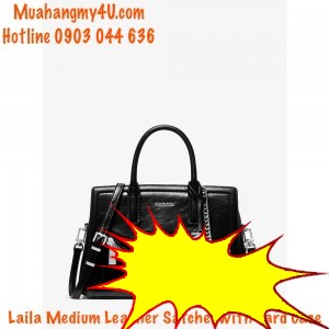 Michael Kors - Laila Medium Leather Satchel with Card Case