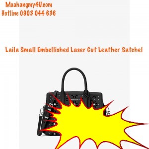 Michael Kors - Laila Small Embellished Laser Cut Leather Satchel