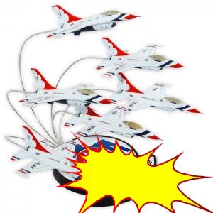 F-16 Thunderbirds in Formation Airplane Model