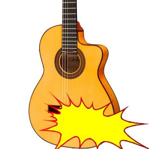 Cordoba 55FCE Thinbody Acoustic-Electric Nylon String Flamenco Guitar  