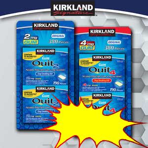 Kirkland Signature Quit Gum, 2 mg. or 4 mg., 380 Pieces