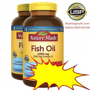Nature Made Fish Oil 1200 mg., 200 Softgels