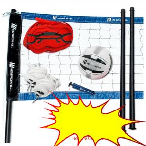 MD Sports Regulation Size Professional Aluminum Alloy Poles Volleyball Set
