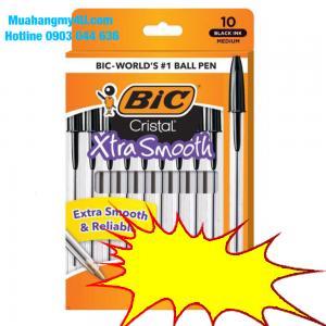 BIC - Cristal 10pk Black - Hộp 10 bịch_100 cây bút Bic