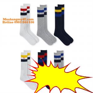 POLO RALPH LAUREN Men´s Striped Mixed Crew Socks - 6pk