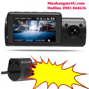 Vantrue N4 Dual Dash Cam 3 Channel 1440P Front & 1080P Inside & 1080P Rear Triple Dash Camera with Infrared Night Vision