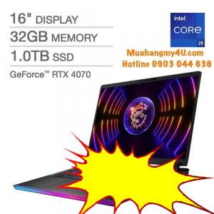 MSI Raider GE68HX 16" Laptop - 13th Gen Intel Core i9-13950HX - GeForce RTX 4070 - QHD+ (2560 x 1600) - Windows 11